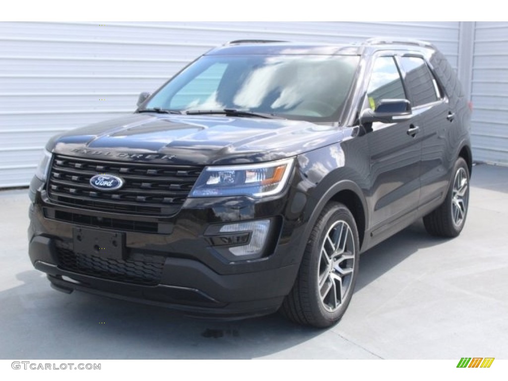 2017 Explorer Sport 4WD - Shadow Black / Ebony Black photo #3