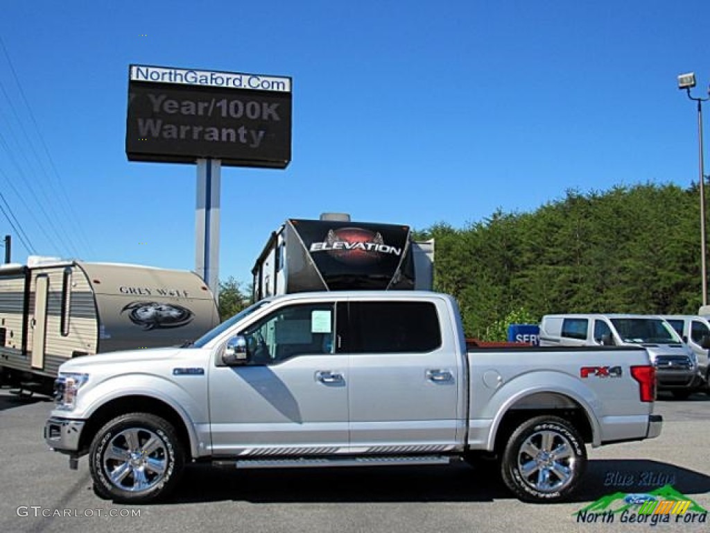 2018 F150 Lariat SuperCrew 4x4 - Ingot Silver / Black photo #2
