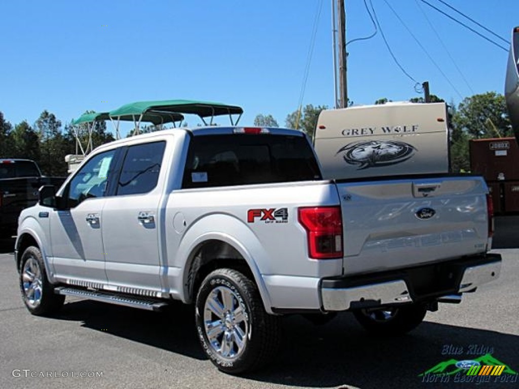 2018 F150 Lariat SuperCrew 4x4 - Ingot Silver / Black photo #3