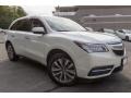 2015 White Diamond Pearl Acura MDX SH-AWD Technology  photo #1