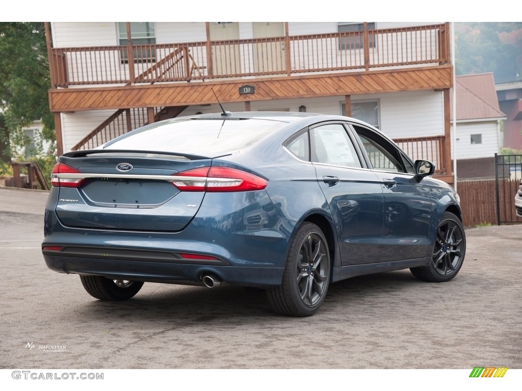 2018 Fusion SE - Blue Metallic / Ebony photo #3