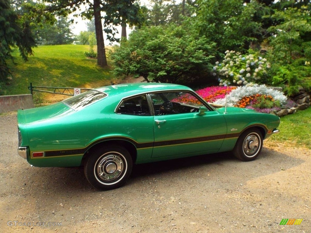 Grabber Green 1971 Ford Maverick Coupe Exterior Photo #123183534