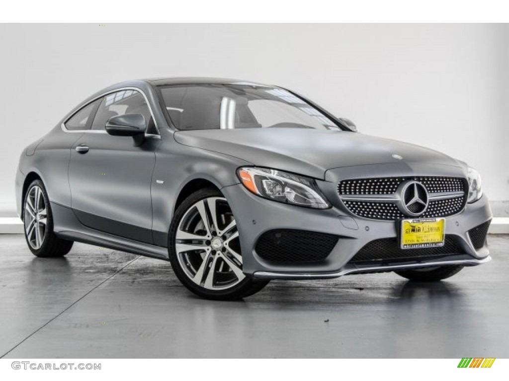 designo Magno Selenite Grey Matt 2017 Mercedes-Benz C 300 Coupe Exterior Photo #123183758