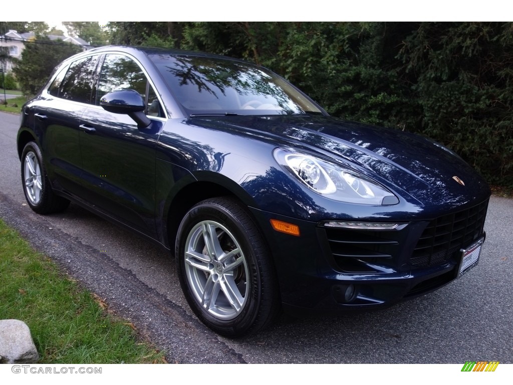 2015 Macan S - Dark Blue Metallic / Luxor Beige photo #8