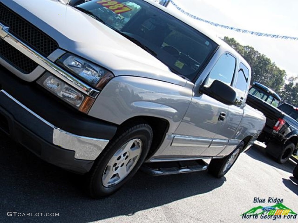 2005 Silverado 1500 LS Extended Cab - Silver Birch Metallic / Medium Gray photo #27