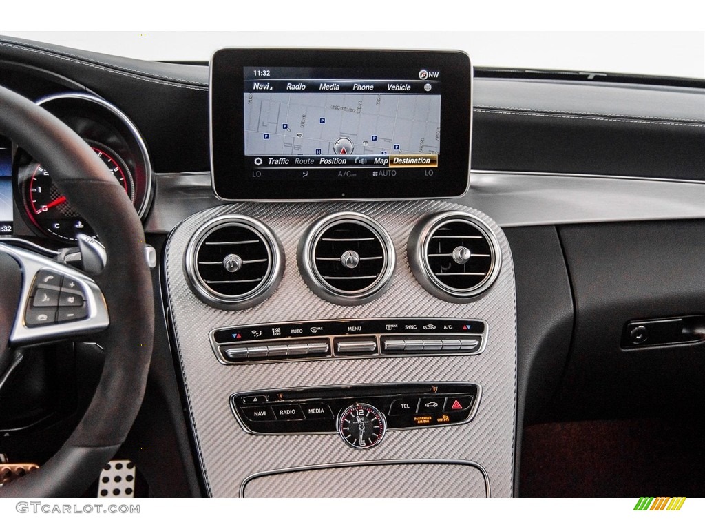2018 Mercedes-Benz C 63 S AMG Cabriolet Controls Photo #123191795
