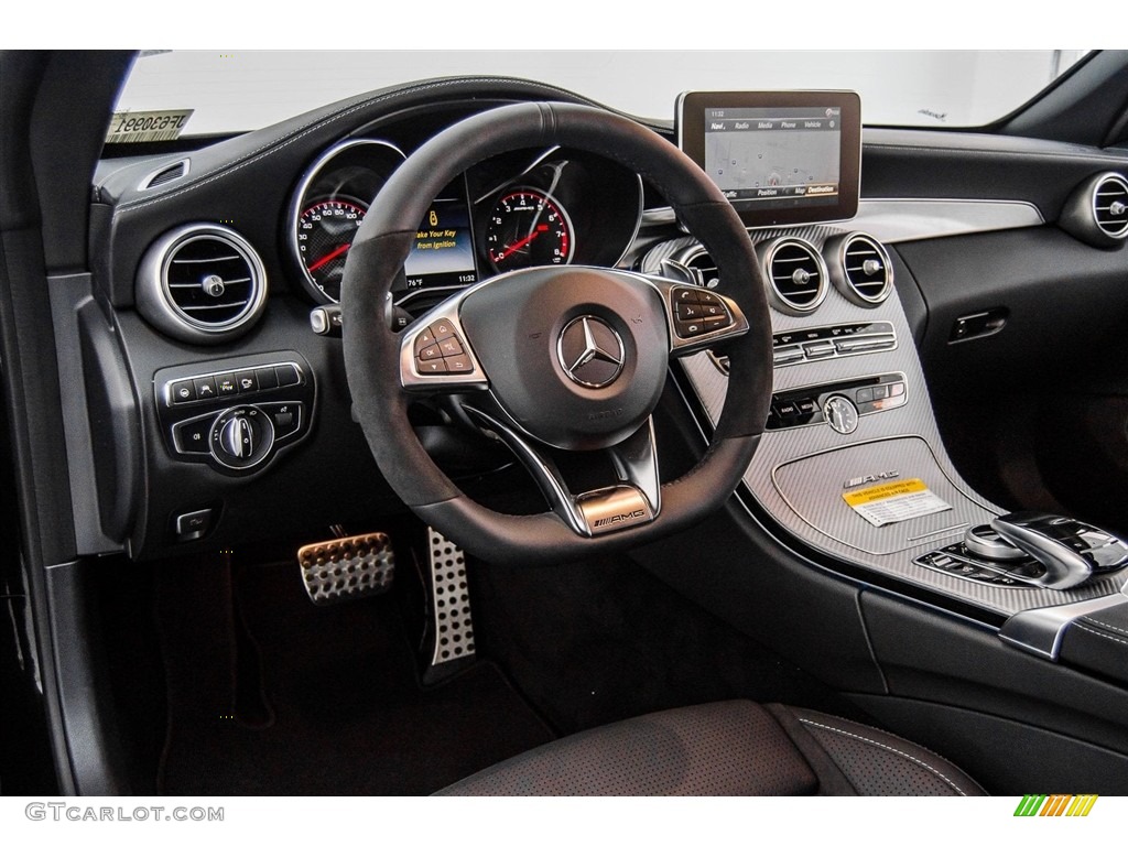 2018 Mercedes-Benz C 63 S AMG Cabriolet Black Dashboard Photo #123191852