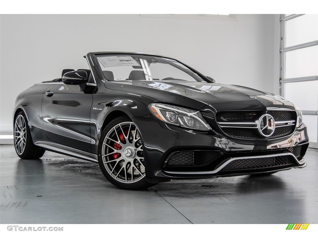 Obsidian Black Metallic 2018 Mercedes-Benz C 63 S AMG Cabriolet Exterior Photo #123191978