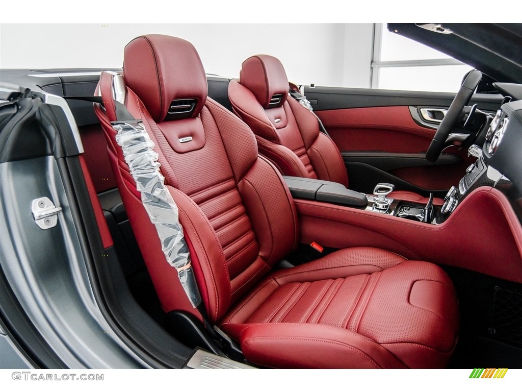 Bengal Red/Black Interior 2018 Mercedes-Benz SL 63 AMG Roadster Photo #123192145