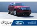 2013 Ruby Red Metallic Ford Explorer XLT  photo #1