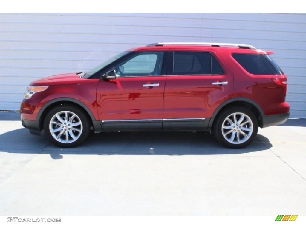 2013 Explorer XLT - Ruby Red Metallic / Charcoal Black photo #7