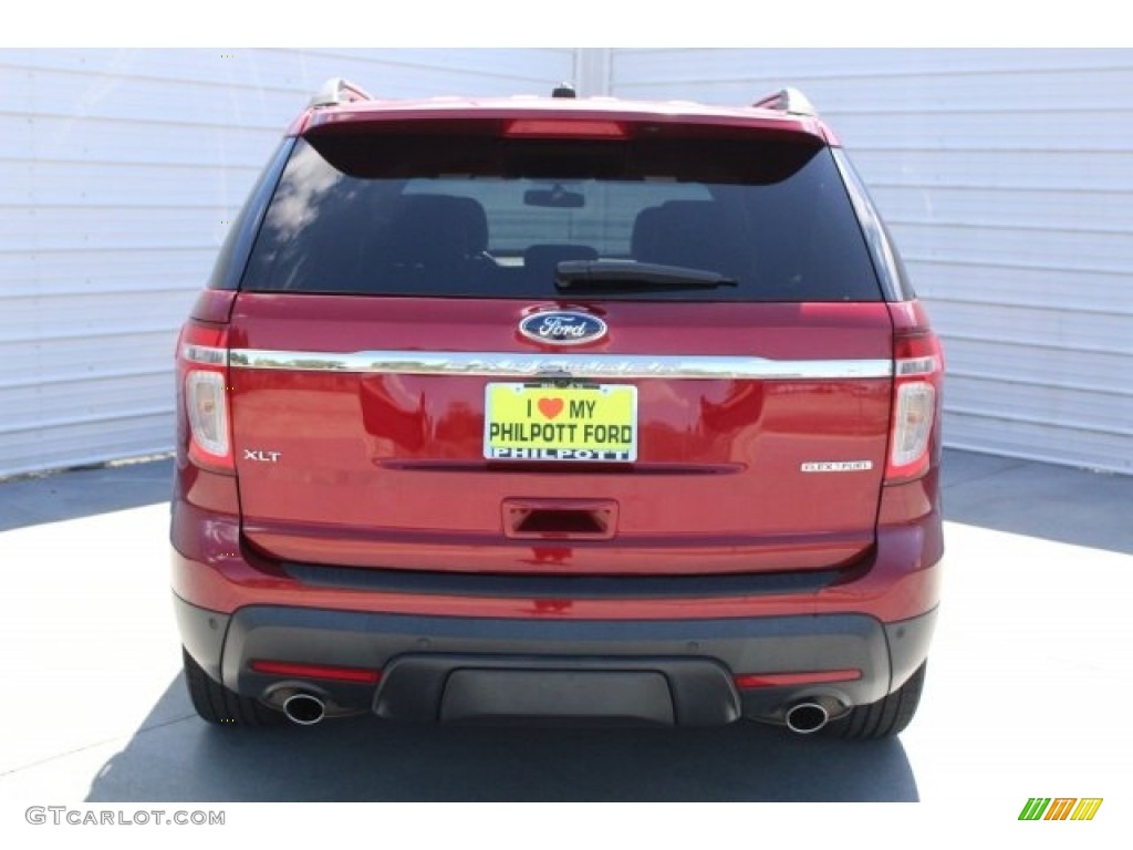 2013 Explorer XLT - Ruby Red Metallic / Charcoal Black photo #9