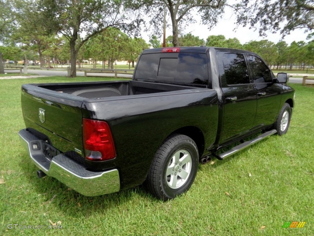 2010 Ram 1500 ST Crew Cab - Brilliant Black Crystal Pearl / Dark Slate/Medium Graystone photo #5