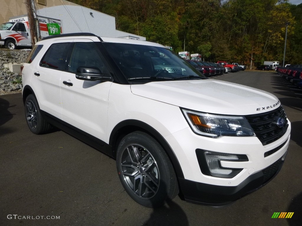 2017 Explorer Sport 4WD - White Platinum / Ebony Black photo #3