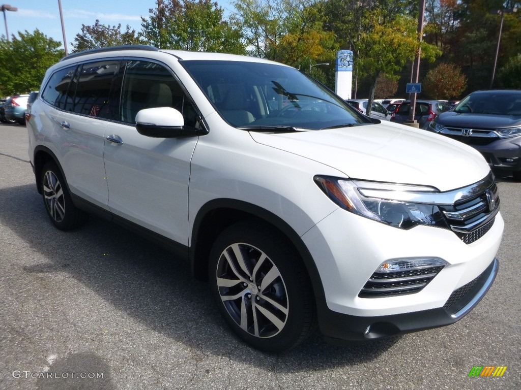 2017 Pilot Elite AWD - White Diamond Pearl / Beige photo #5