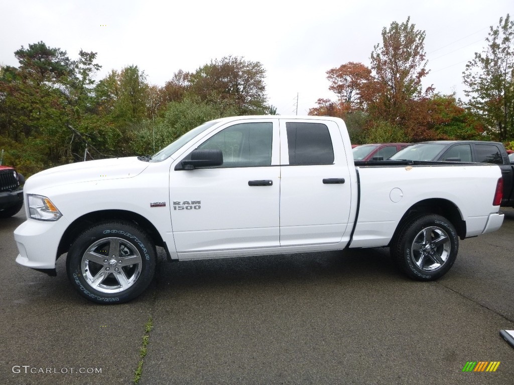 Bright White 2018 Ram 1500 Express Quad Cab 4x4 Exterior Photo #123196227