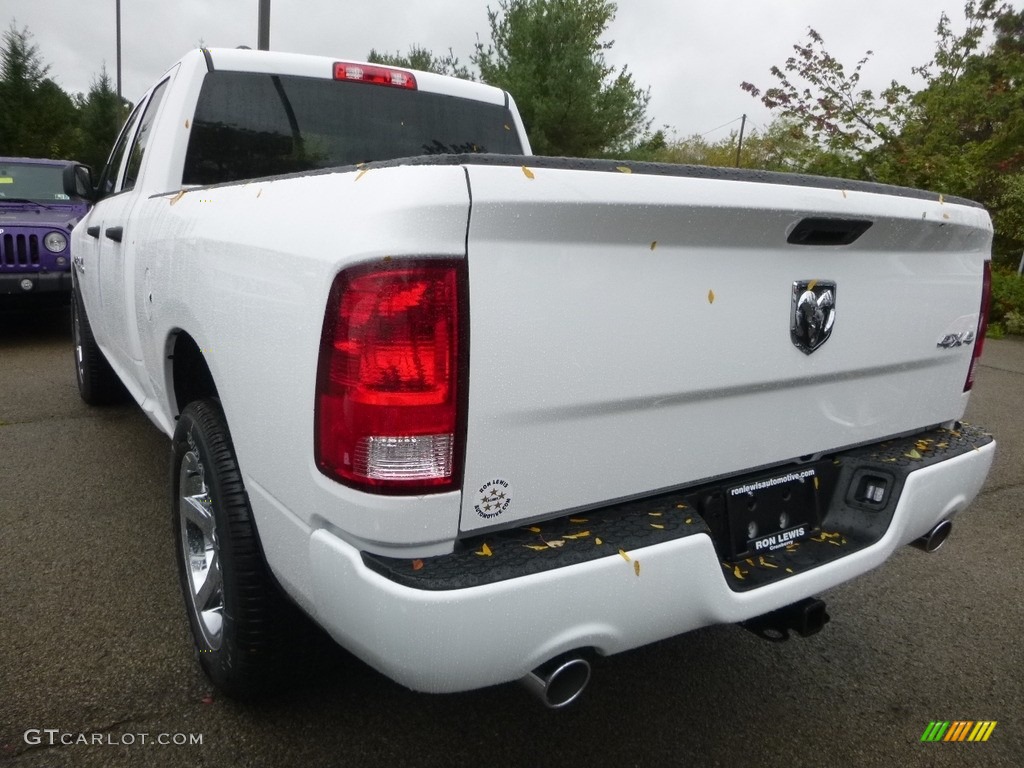 2018 1500 Express Quad Cab 4x4 - Bright White / Black/Diesel Gray photo #3