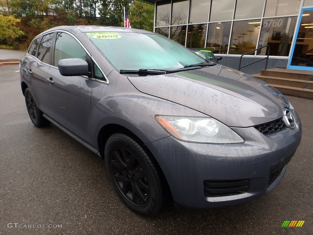 2009 CX-7 Sport - Galaxy Gray Mica / Black photo #9