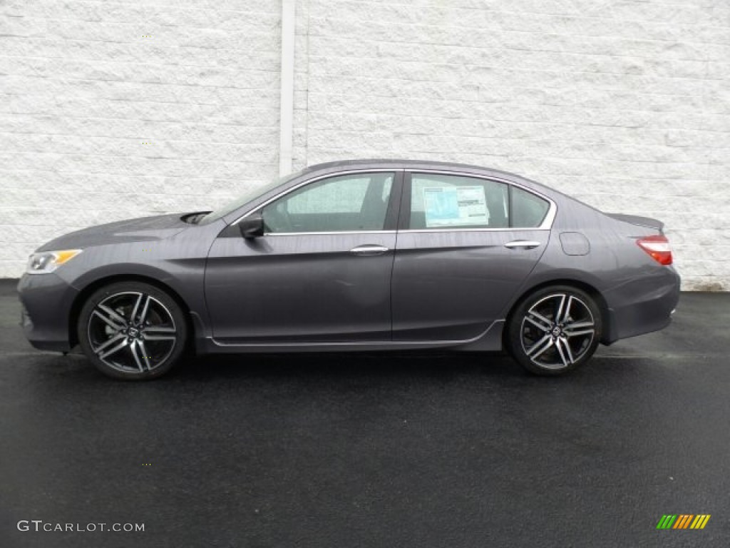 2017 Accord Sport Sedan - Modern Steel Metallic / Black photo #6