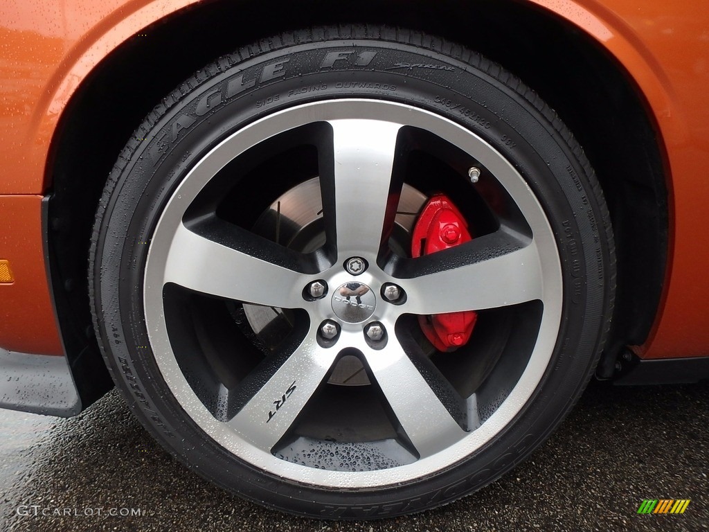 2011 Challenger SRT8 392 - Toxic Orange Pearl / Dark Slate Gray photo #9