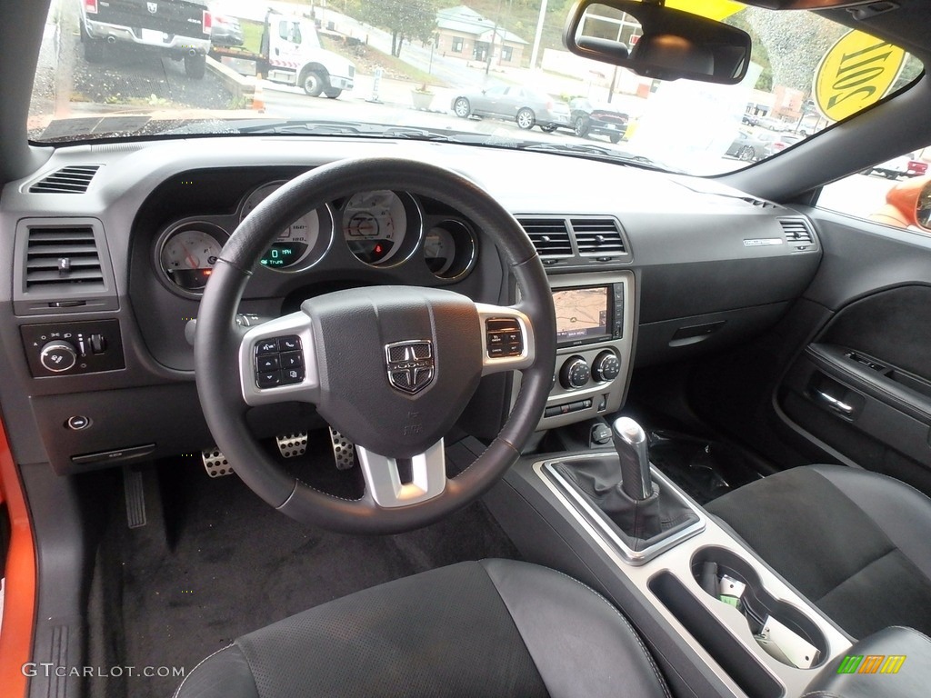 2011 Challenger SRT8 392 - Toxic Orange Pearl / Dark Slate Gray photo #12