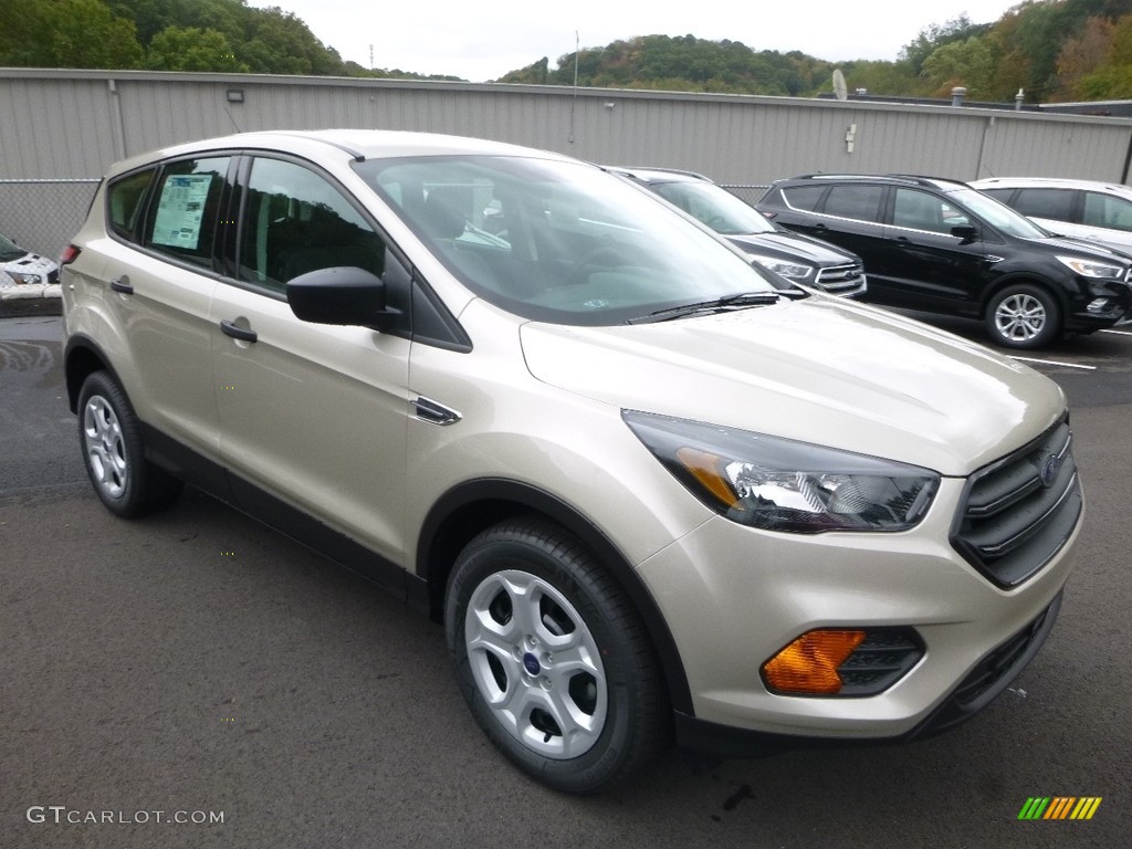 White Gold 2018 Ford Escape S Exterior Photo #123200301