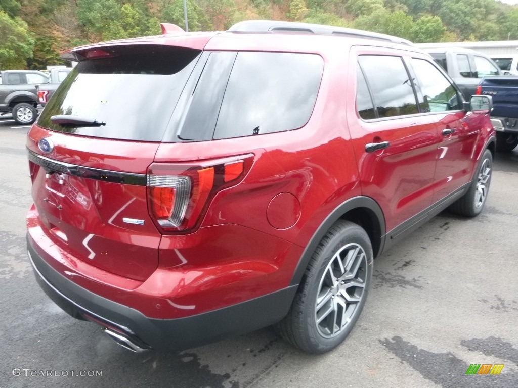 2017 Explorer Sport 4WD - Ruby Red / Ebony Black photo #2