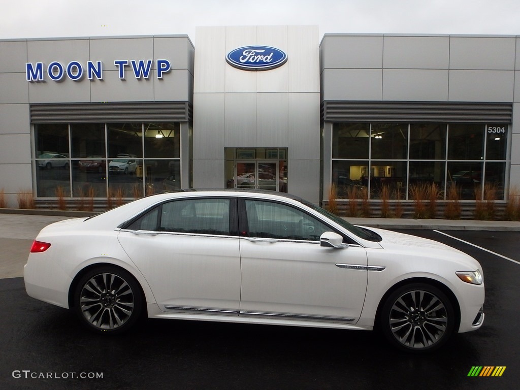 White Platinum Lincoln Continental