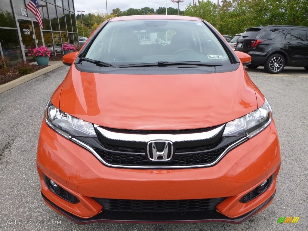 Orange Fury 2018 Honda Fit Sport Exterior Photo #123201804