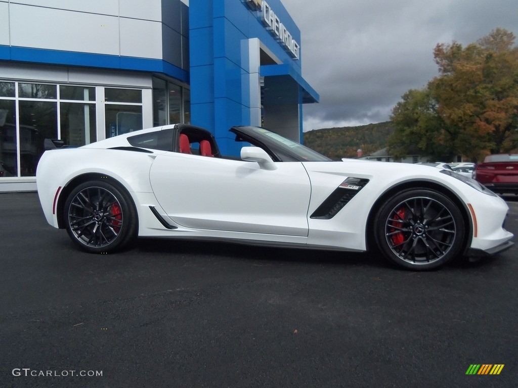 2017 Corvette Z06 Coupe - Arctic White / Adrenaline Red photo #9
