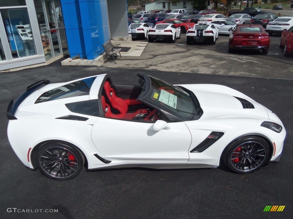 2017 Corvette Z06 Coupe - Arctic White / Adrenaline Red photo #10