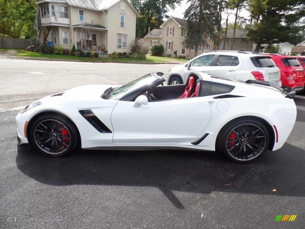 2017 Corvette Z06 Coupe - Arctic White / Adrenaline Red photo #12