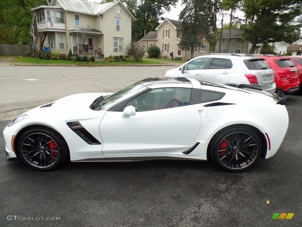 2017 Corvette Z06 Coupe - Arctic White / Adrenaline Red photo #16