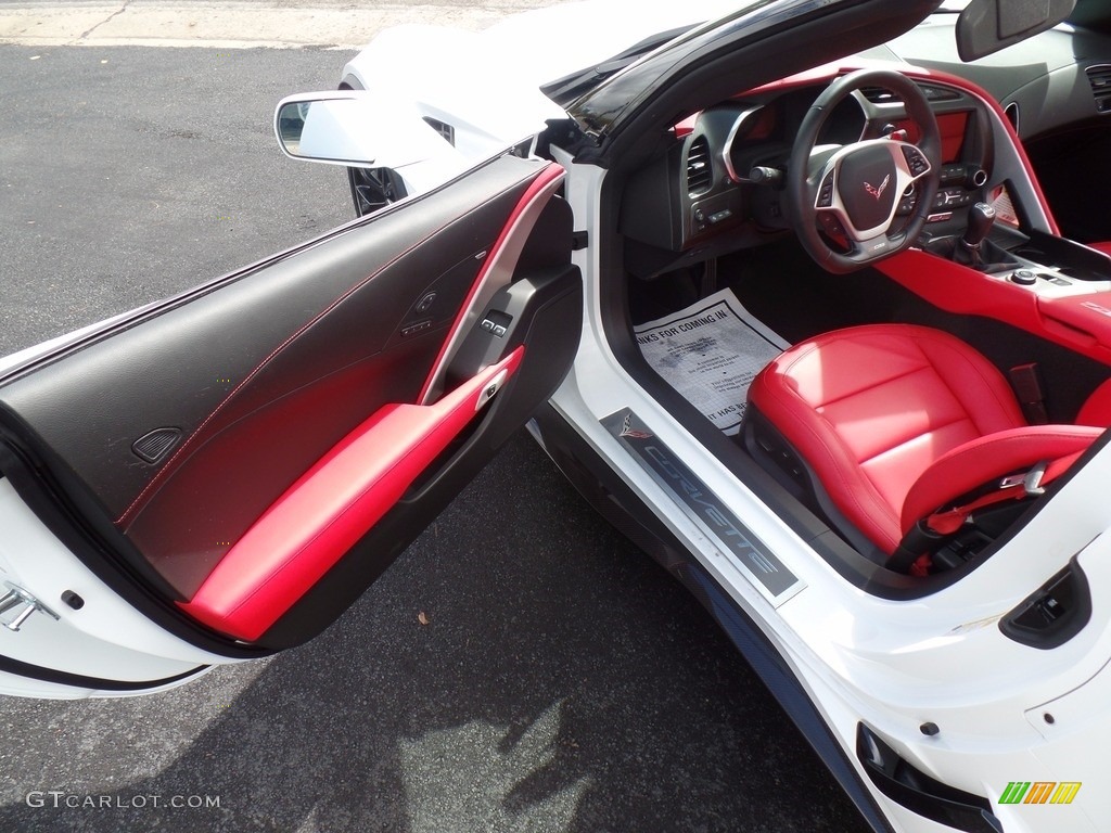 2017 Corvette Z06 Coupe - Arctic White / Adrenaline Red photo #27