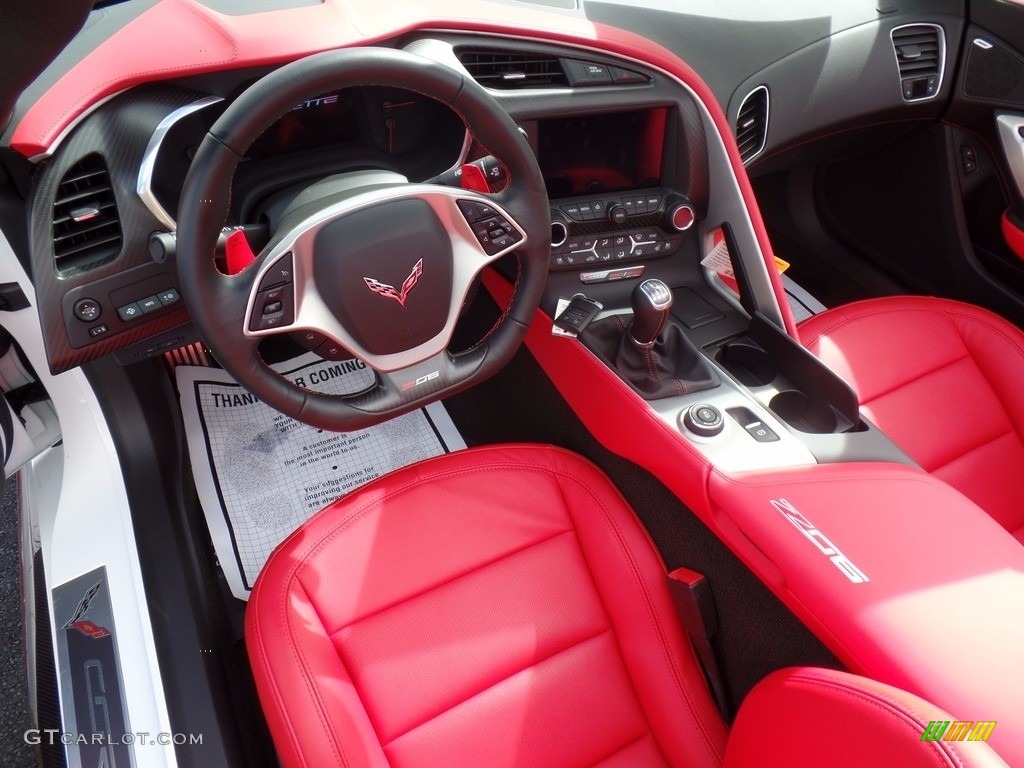 2017 Corvette Z06 Coupe - Arctic White / Adrenaline Red photo #31