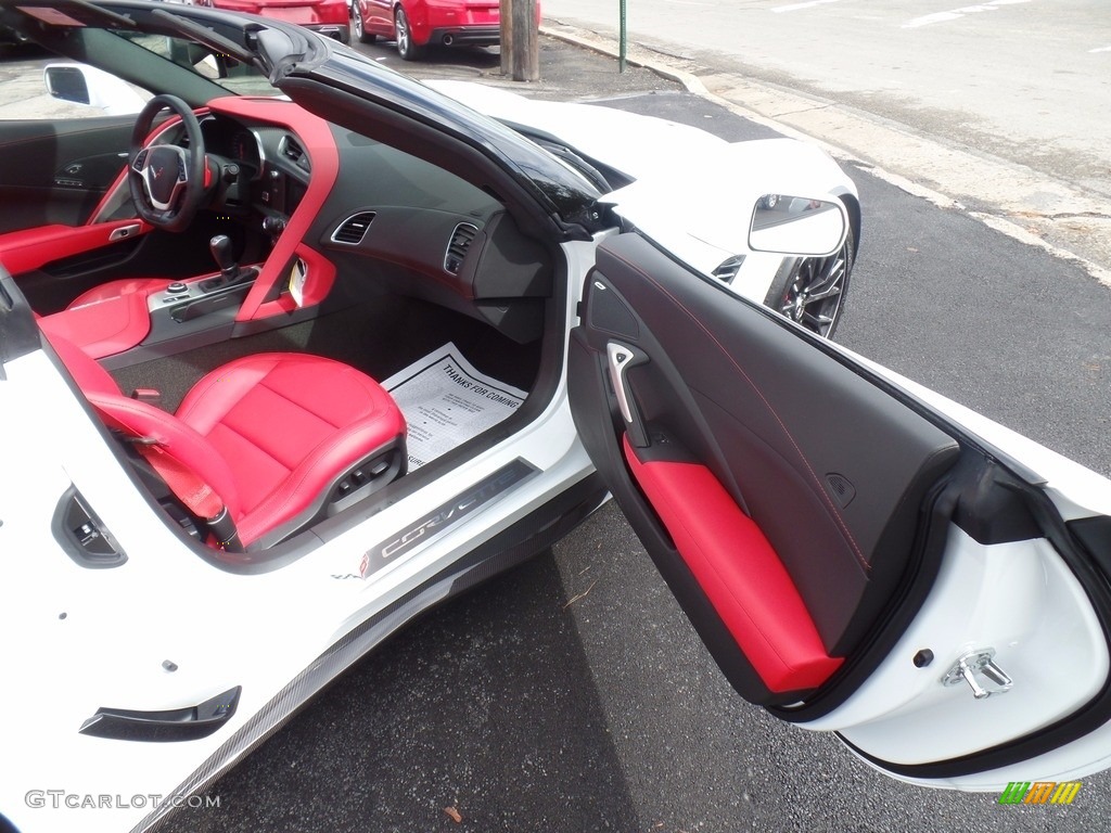 2017 Corvette Z06 Coupe - Arctic White / Adrenaline Red photo #53