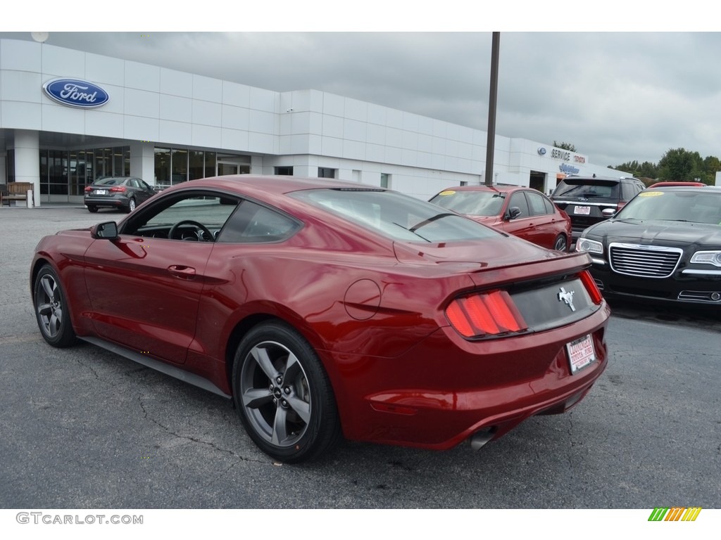 2015 Mustang V6 Coupe - Ruby Red Metallic / Ebony photo #5