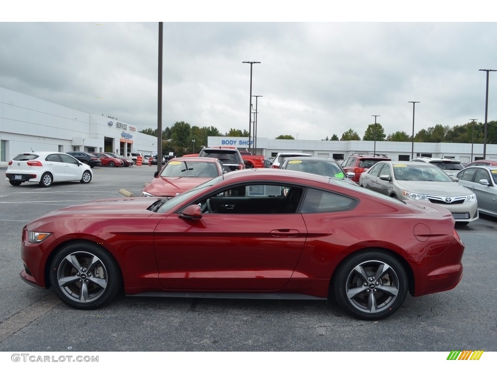 2015 Mustang V6 Coupe - Ruby Red Metallic / Ebony photo #6