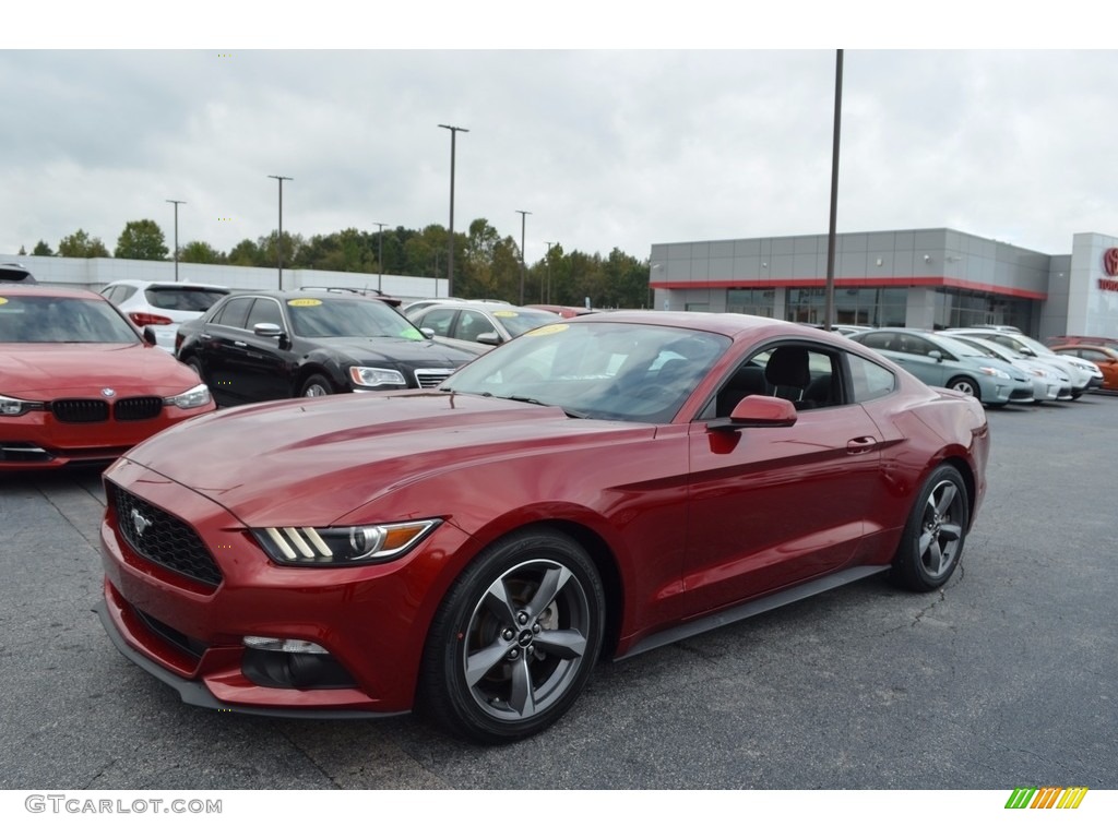 2015 Mustang V6 Coupe - Ruby Red Metallic / Ebony photo #7