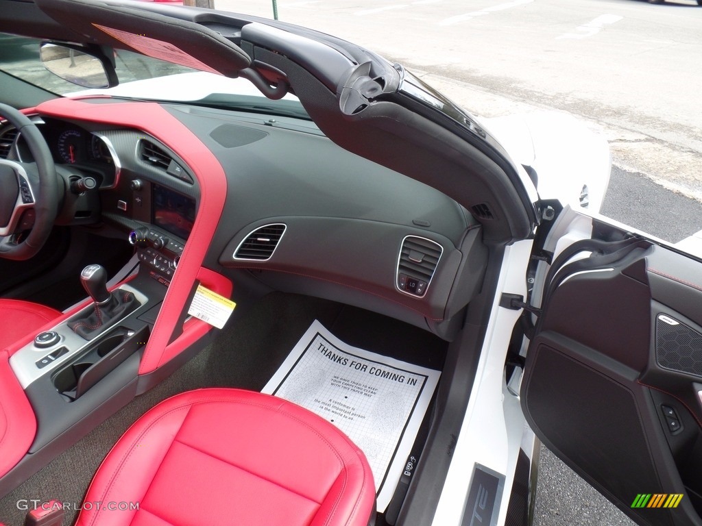 2017 Corvette Z06 Coupe - Arctic White / Adrenaline Red photo #56