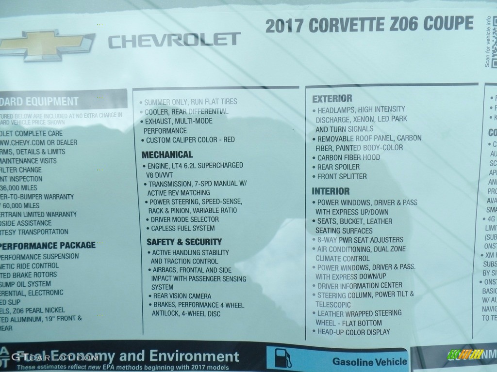 2017 Corvette Z06 Coupe - Arctic White / Adrenaline Red photo #61