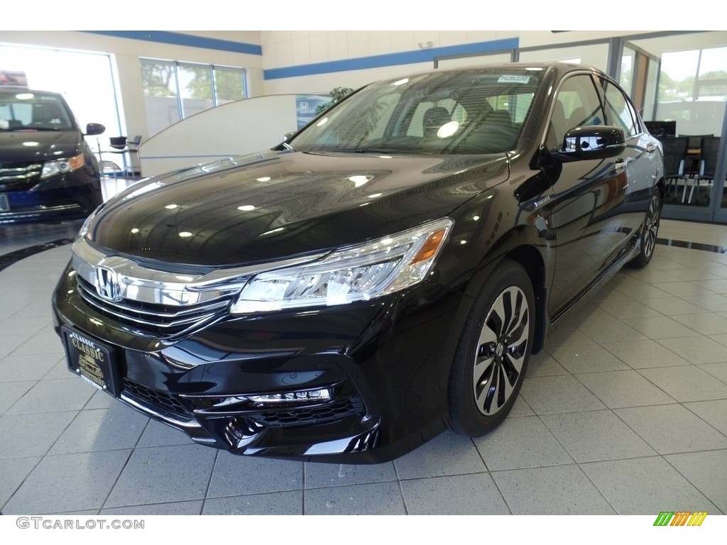 2017 Accord Hybrid Touring Sedan - Crystal Black Pearl / Black photo #1