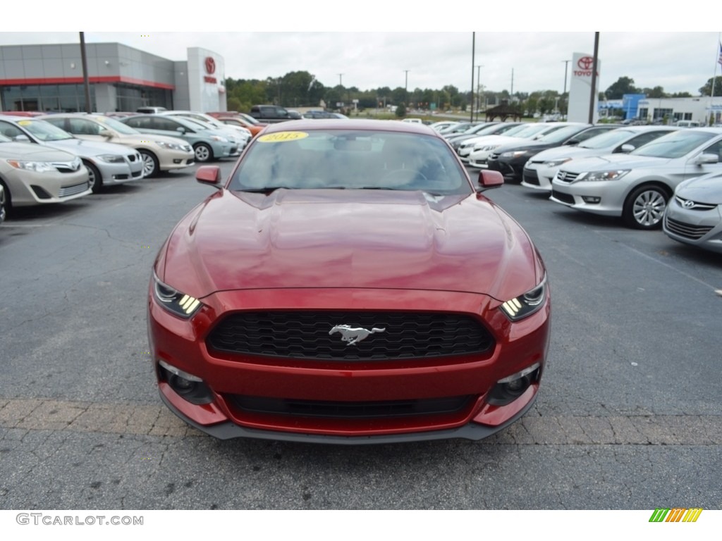 2015 Mustang V6 Coupe - Ruby Red Metallic / Ebony photo #23
