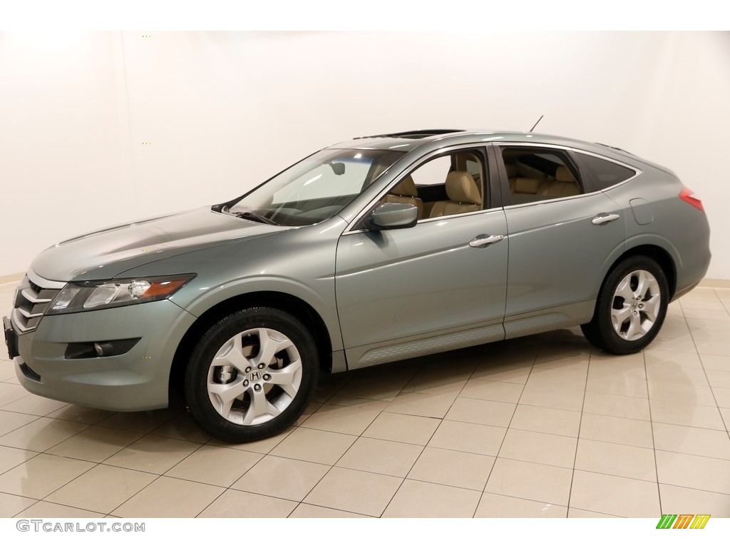 2010 Accord Crosstour EX-L 4WD - Opal Sage Metallic / Ivory photo #3