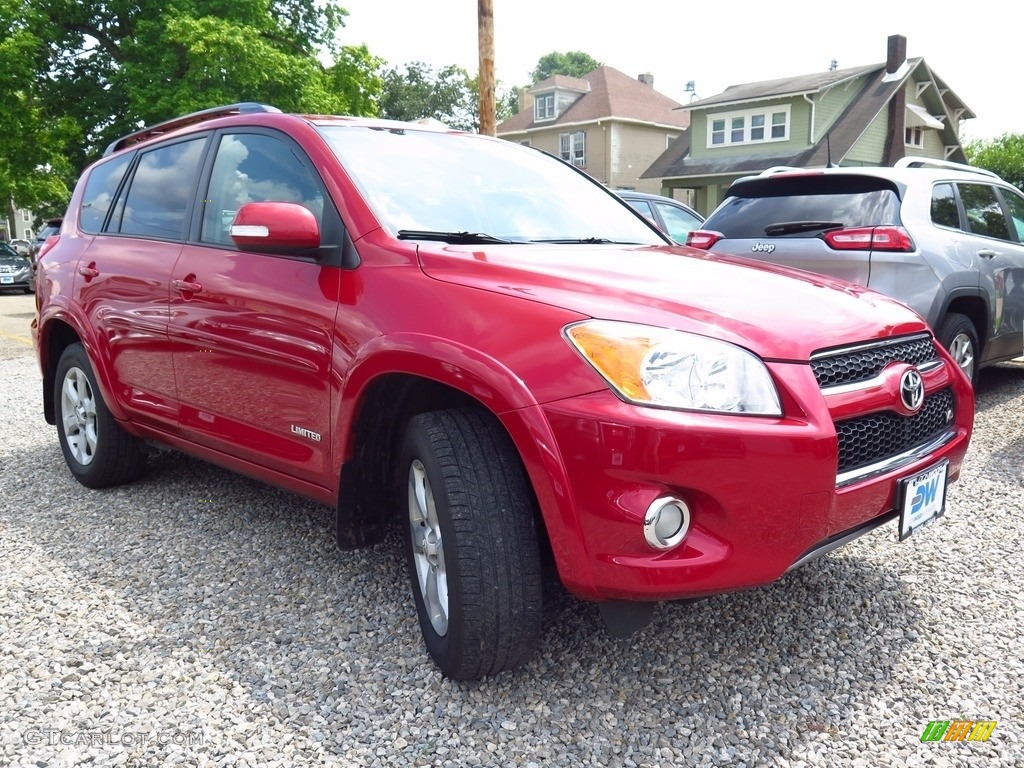 2011 RAV4 V6 Limited 4WD - Barcelona Red Metallic / Ash photo #1