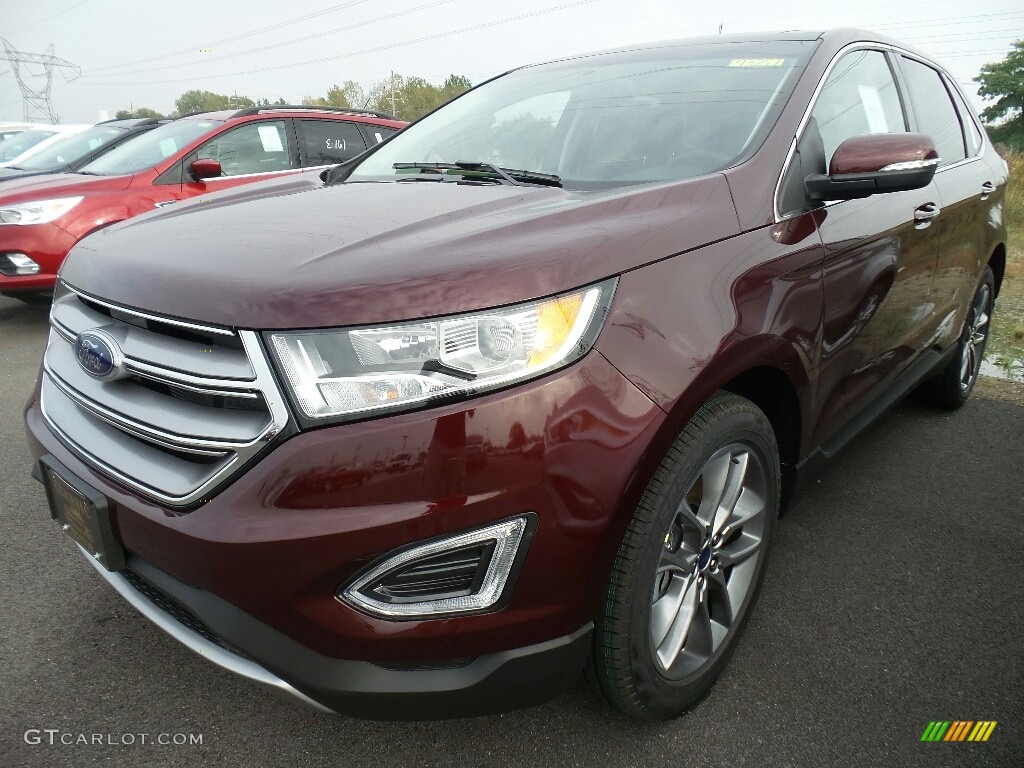 2017 Edge Titanium AWD - Burgundy Velvet Metallic / Ebony photo #1