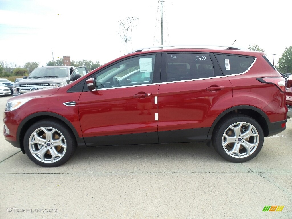 Ruby Red 2018 Ford Escape Titanium 4WD Exterior Photo #123212779