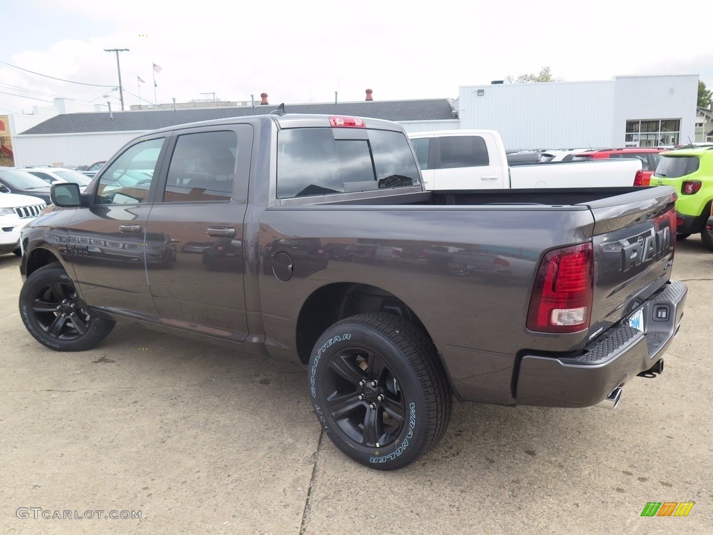 2018 1500 Night Crew Cab 4x4 - Granite Crystal Metallic / Black photo #5