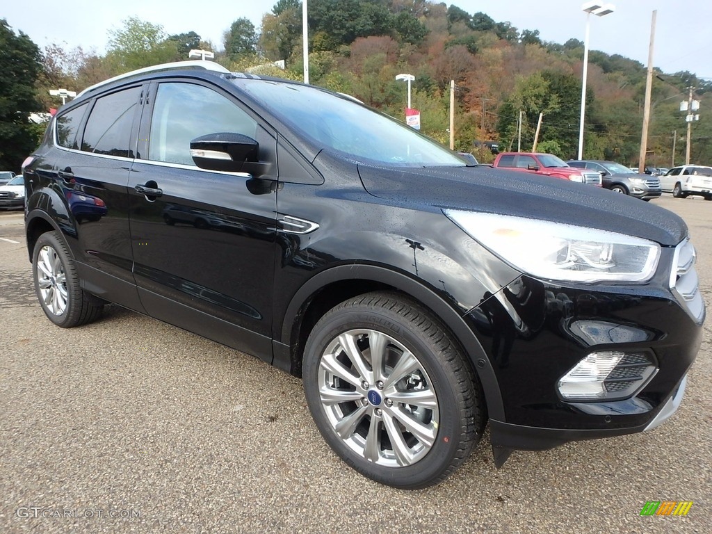 Shadow Black 2018 Ford Escape Titanium 4WD Exterior Photo #123215545