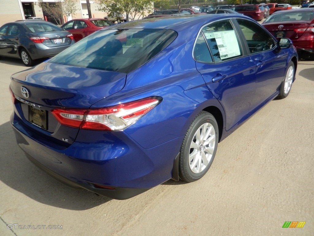 2018 Camry LE - Blue Crush Metallic / Black photo #2